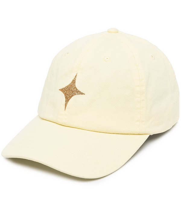 Madison Maison™ Pastel Yellow Baseball Cap With Glitter Star-NOBLEMARS