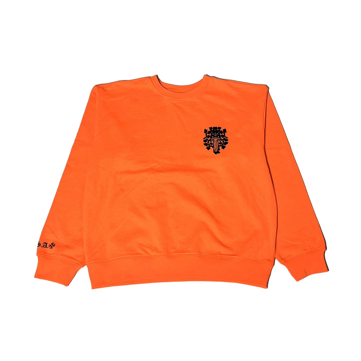 Chrome Hearts Vine Dagger Crewneck Sweatshirts Orange - NOBLEMARS