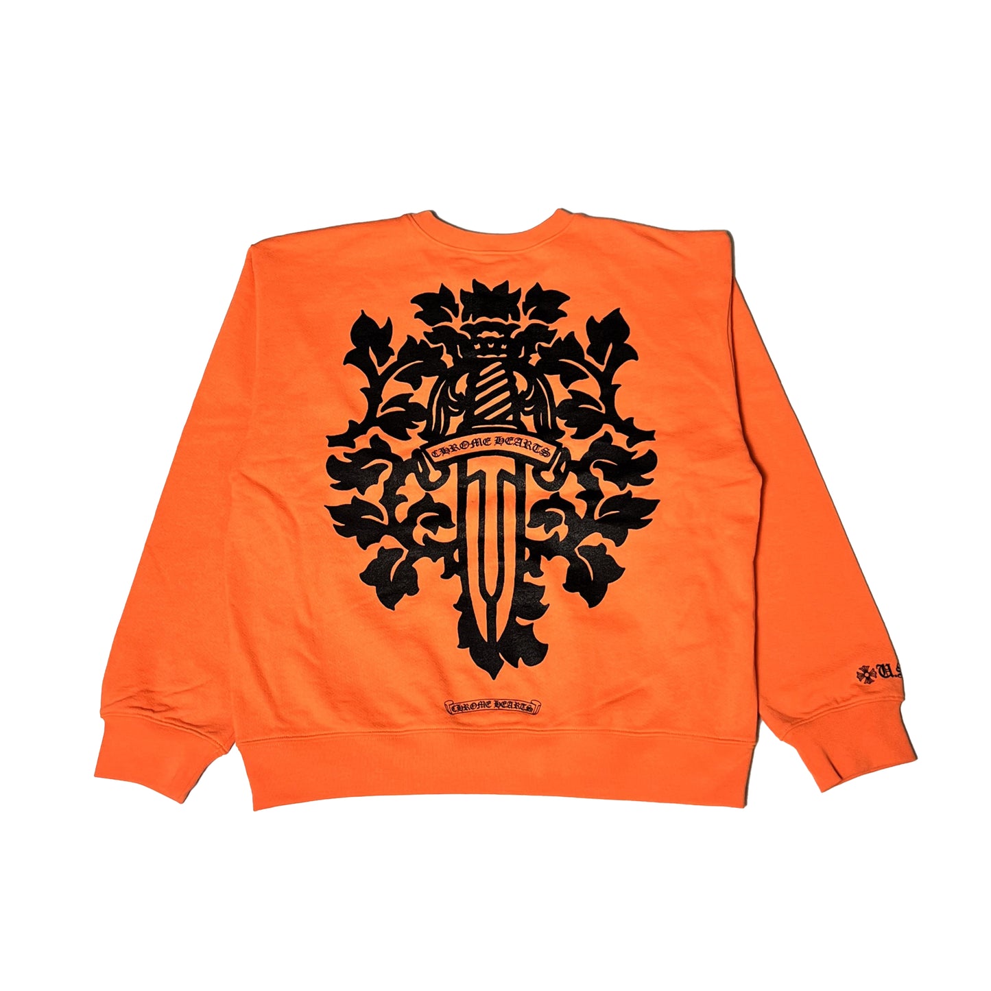 Chrome Hearts Vine Dagger Crewneck Sweatshirts Orange - NOBLEMARS