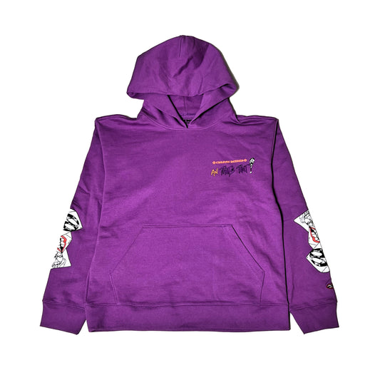 Chrome Hearts Matty Boy I Want More Not Less Hoodie Purple - NOBLEMARS