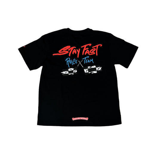 Chrome Hearts Matty Boy Stay Fast T-Shirt Black - NOBLEMARS