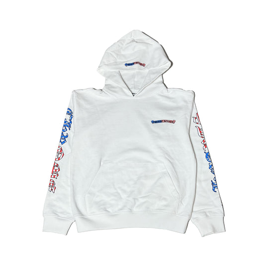Chrome Hearts Matty Boy America Hoodie White - NOBLEMARS