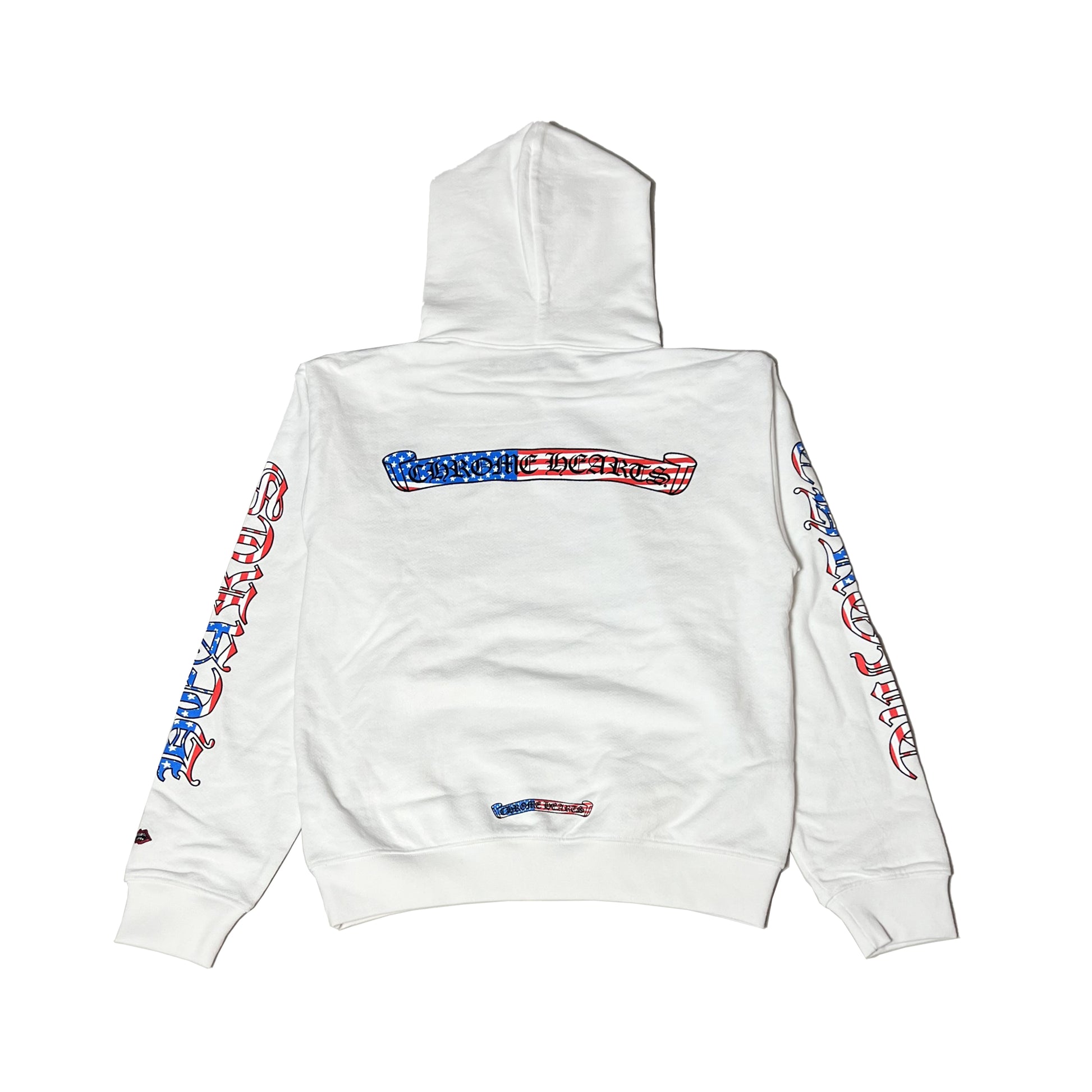 Chrome Hearts Matty Boy America Hoodie White - NOBLEMARS