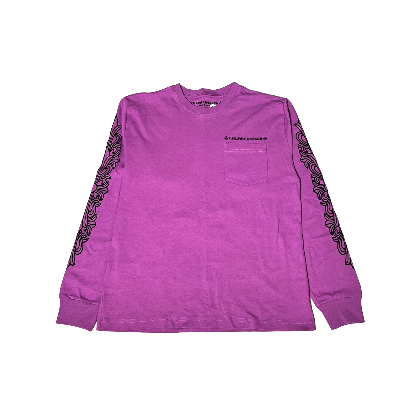 Chrome Hearts Matty Boy Spider Web L/S T-Shirt Purple - NOBLEMARS