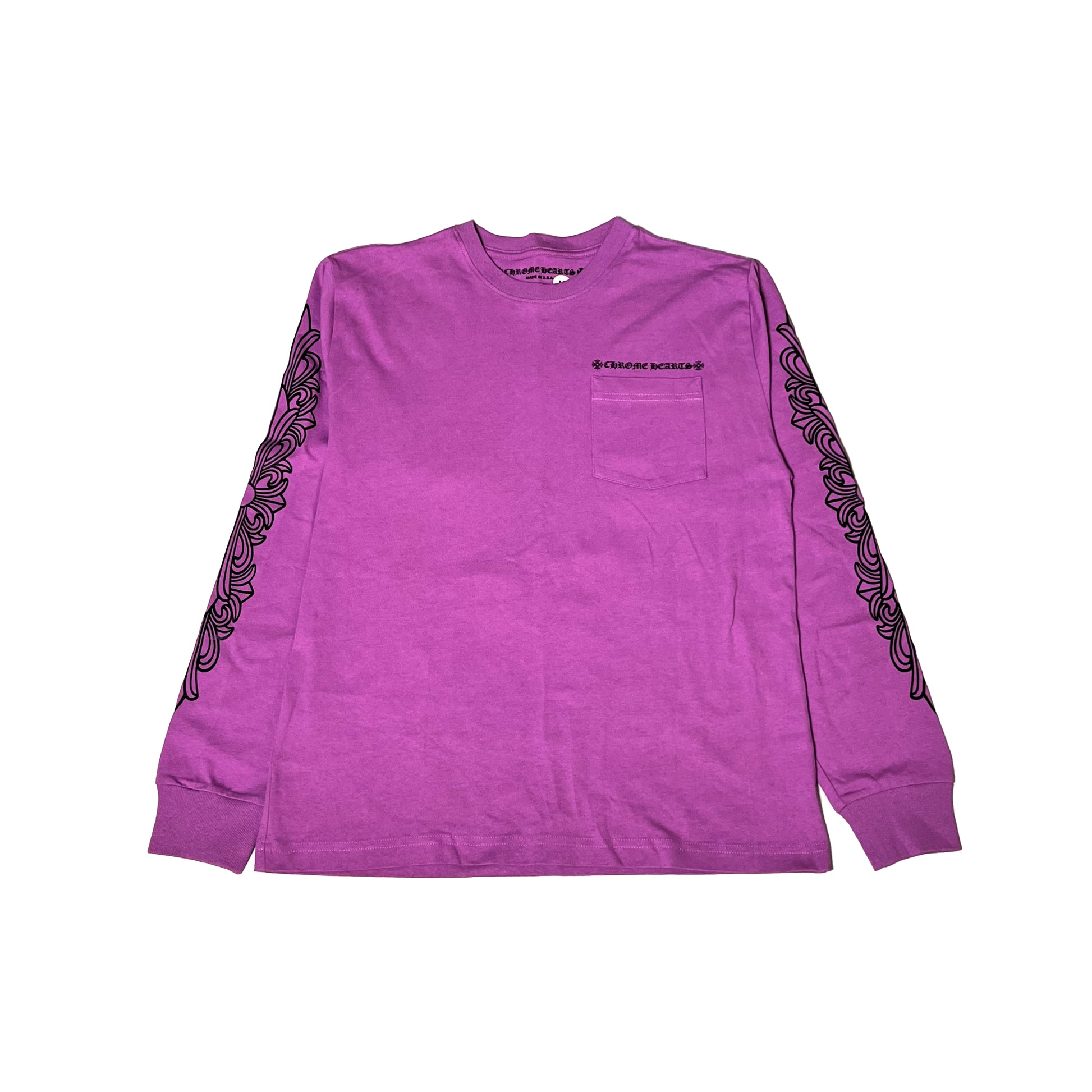 Chrome Hearts Matty Boy Spider Web L/S T-Shirt Purple - NOBLEMARS