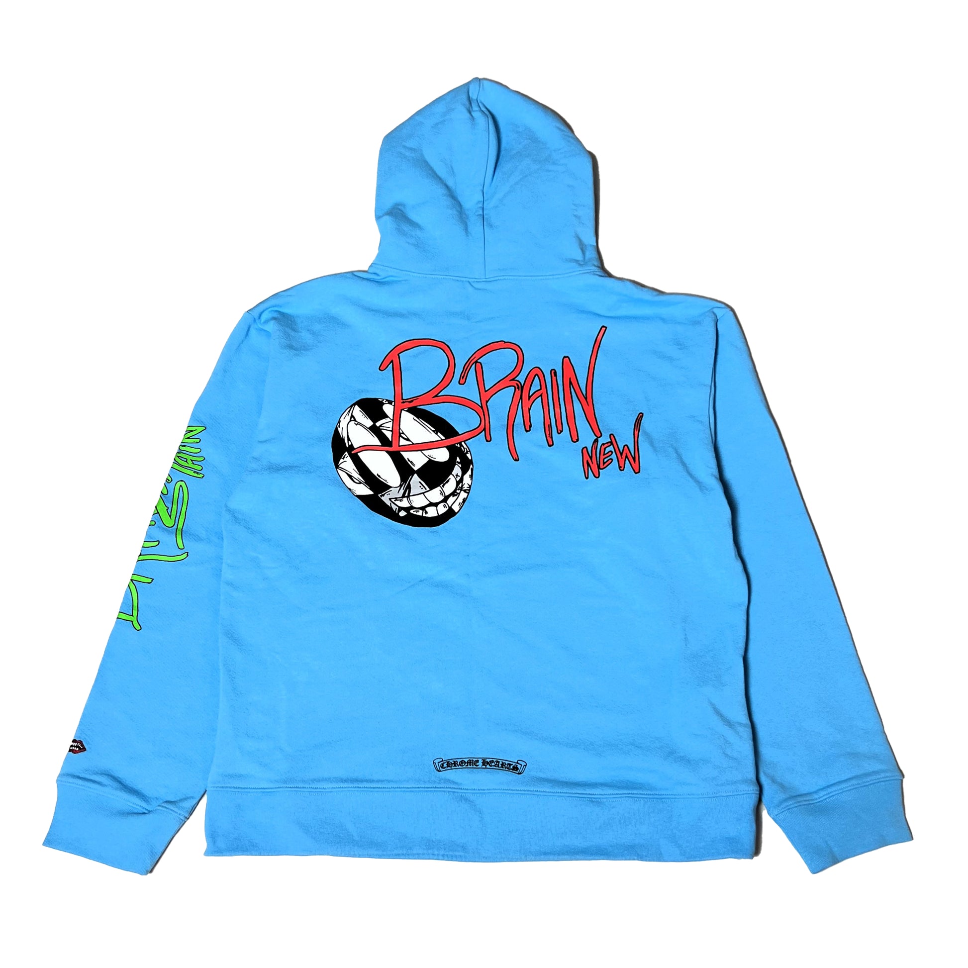 Chrome Hearts Matty Boy Brain New Hoodie Blue - NOBLEMARS