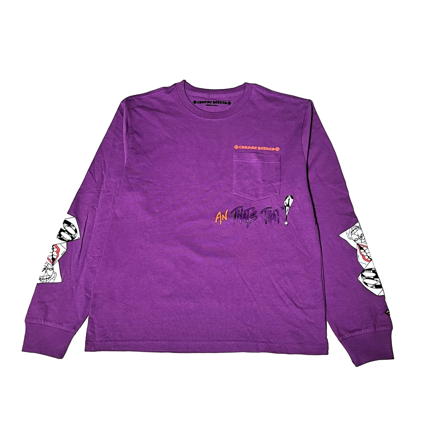 Chrome Hearts Matty Boy I Want More Not Less L/S T-Shirt Purple - NOBLEMARS