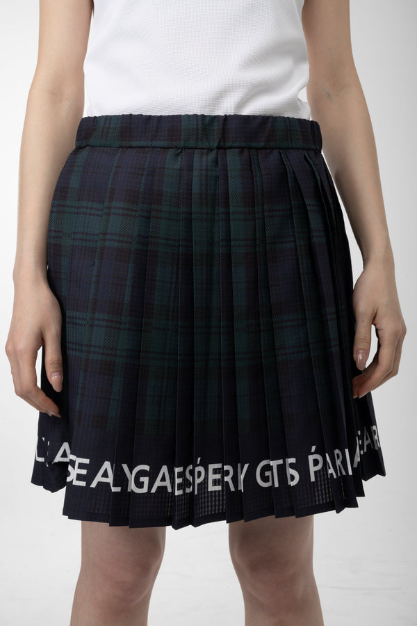 PEARLY GATES Green Short Skirt-NOBLEMARS
