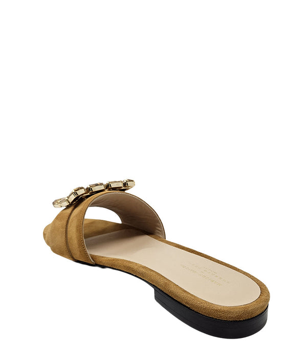 Madison Maison™ Fade Jeweled Buckle Khaki Sandal-NOBLEMARS
