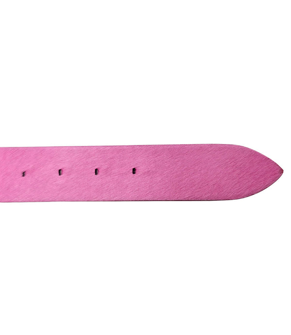 Madison Maison™ Pink Short Calf Hair Belt-NOBLEMARS