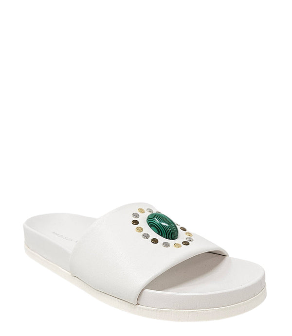 Madison Maison™ Athena White Open Toe Sandal-NOBLEMARS