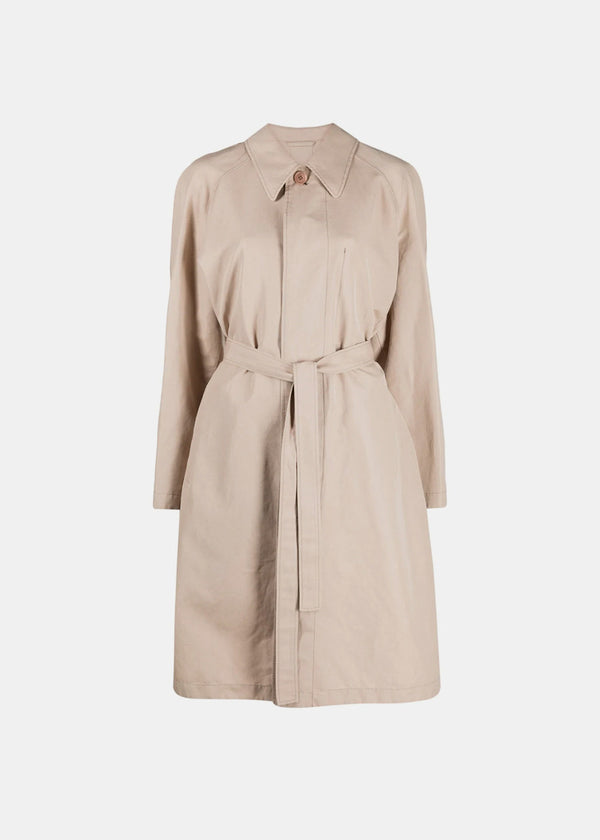 Lemaire Beige Belted Trench Coat - NOBLEMARS
