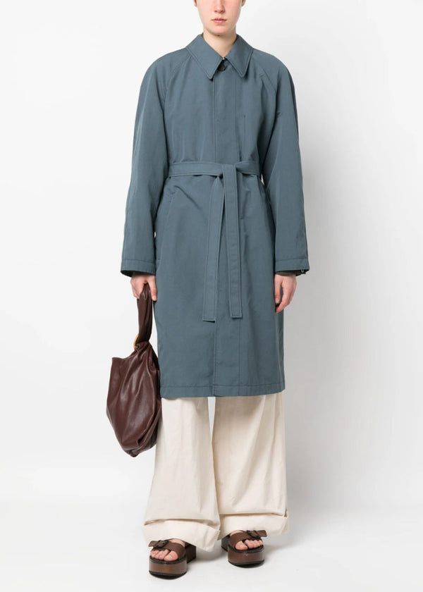 Lemaire Blue Belted Trench Coat - NOBLEMARS