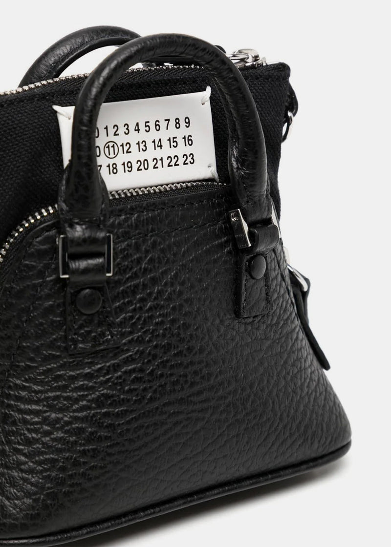 MAISON MARGIELA Black Classique Baby Leather Mini Bag - NOBLEMARS