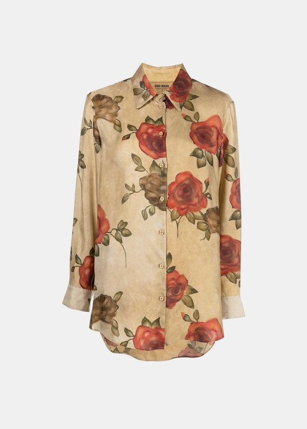 Uma Wang Beige Button Up Shirt - NOBLEMARS