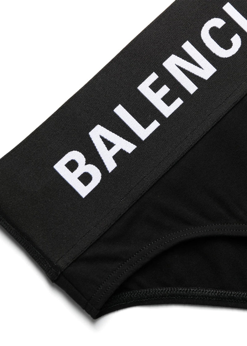 Balenciaga Black Logo-Band Briefs - NOBLEMARS