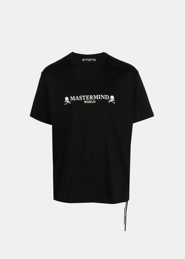 Mastermind World Black Logo And Skull Tee - NOBLEMARS