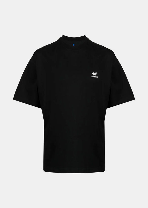 ADER error Black Logo-Print T-Shirt