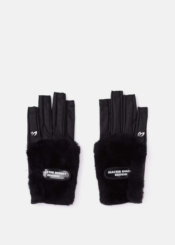 MASTER BUNNY EDITION Black Nail-through Gloves - NOBLEMARS