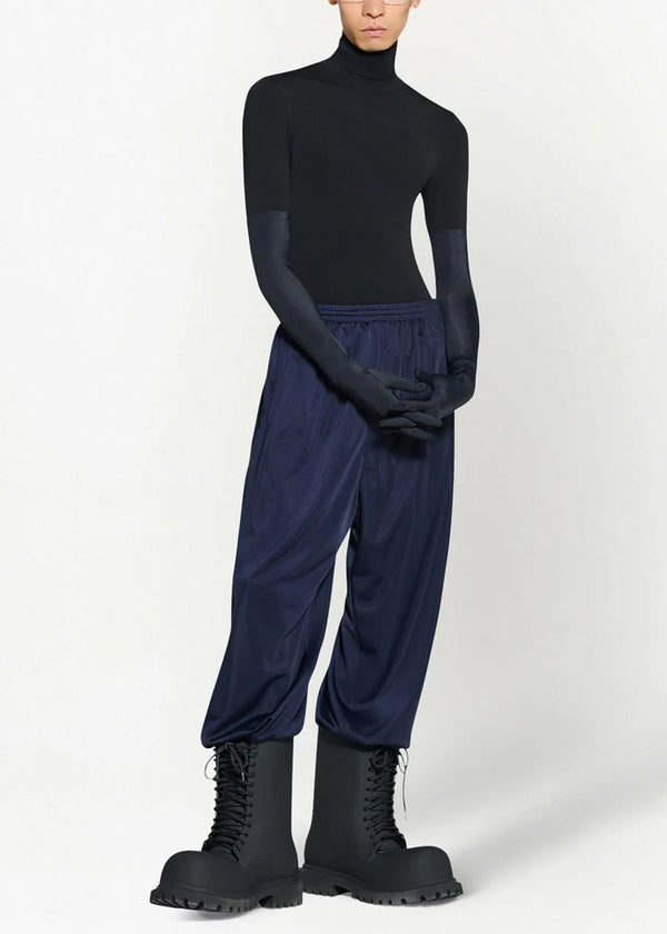 Balenciaga Navy Drop-Crotch Trousers - NOBLEMARS