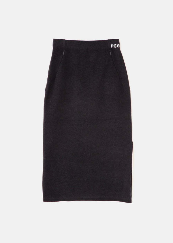PGG Navy Polyester Yarn Knit Skirt - NOBLEMARS