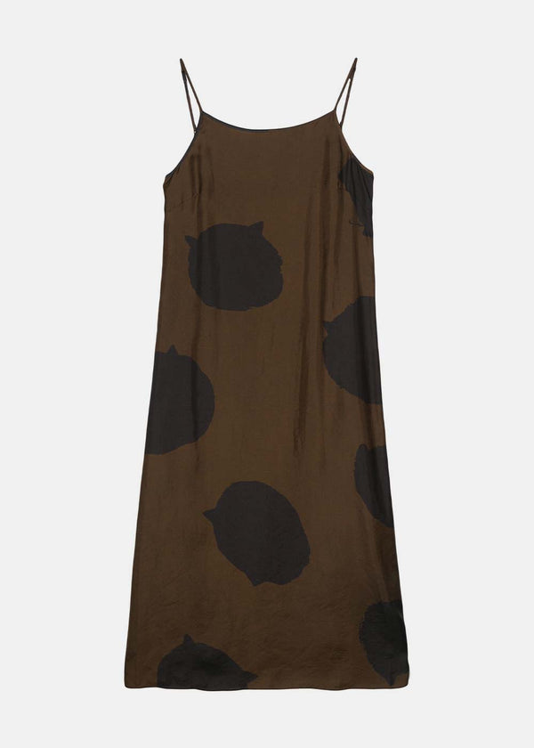 UMA WANG Brown Sleeveless Midi Dress - NOBLEMARS