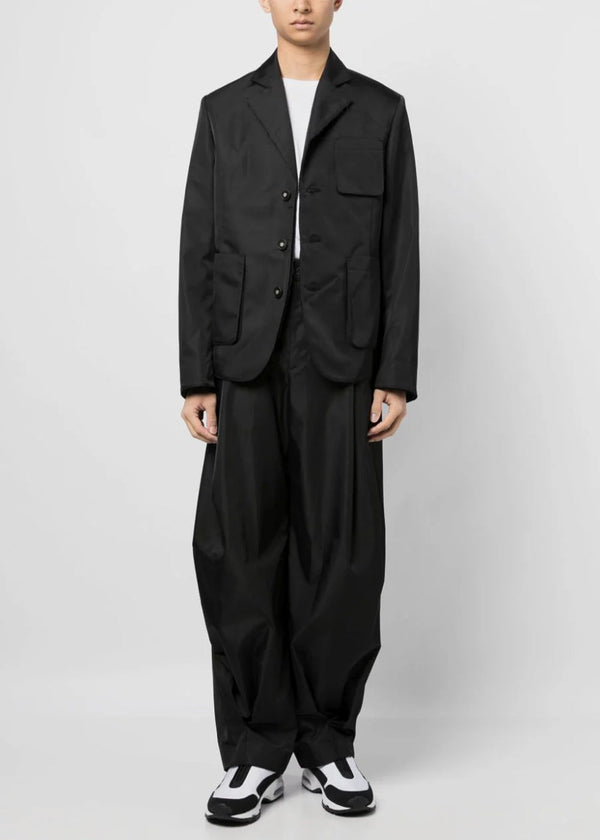 ADER error Black Pleated Baggy Trousers
