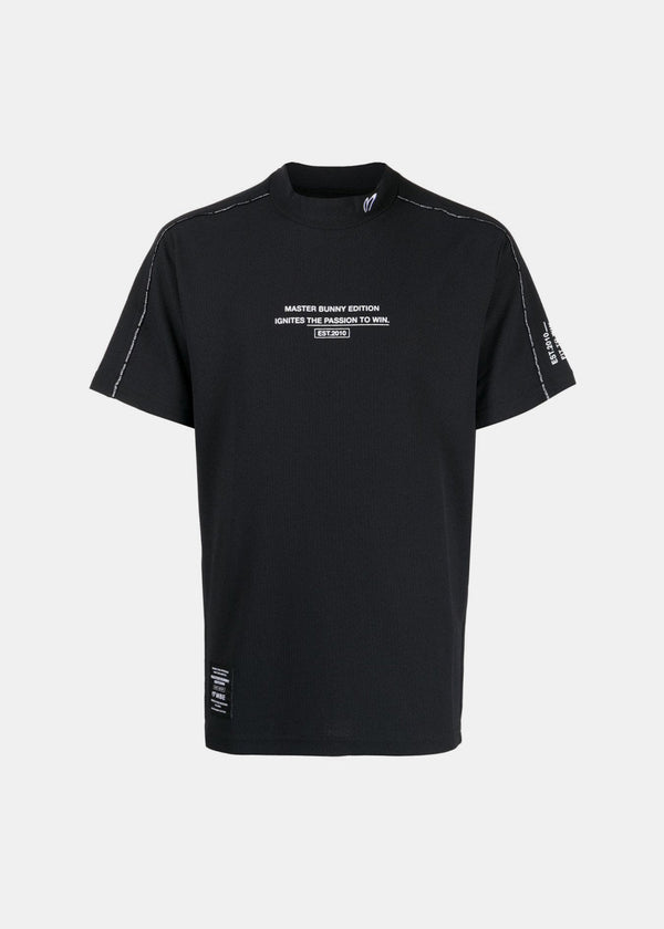 MASTER BUNNY EDITION Black Ecopet T/R Honeycomb T-Shirt - NOBLEMARS