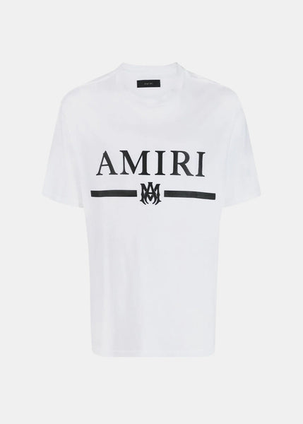 Amiri Black MA Bar Logo-Print T-shirt - NOBLEMARS