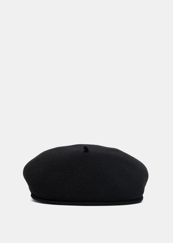 Marine Serre Black Embroidered French Beret - NOBLEMARS