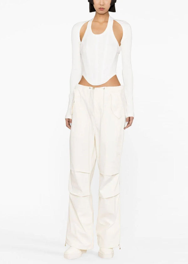 Dion Lee White Modular Corset Top - NOBLEMARS