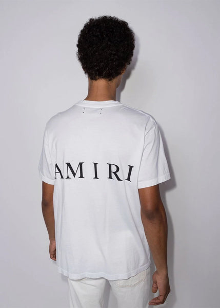 Amiri Black MA Bar Logo-Print T-shirt - NOBLEMARS