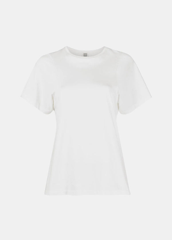 TOTEME White Curved Seam T-Shirt - NOBLEMARS