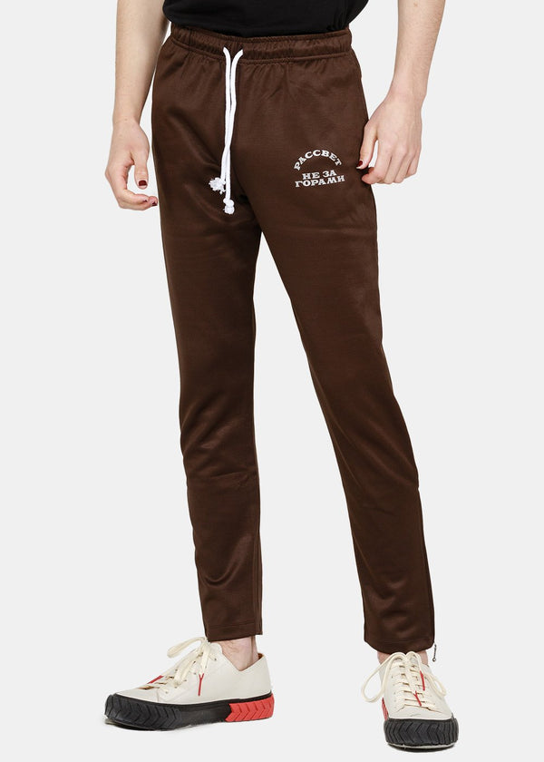 Rassvet Brown Jersey Pants - NOBLEMARS