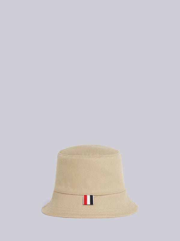 THOM BROWNE MEN BUCKET HAT W/ ENGINEERED 4BAR IN COTTON SUITING