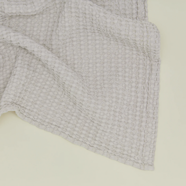 Hawkins New York Simple Waffle Towels - Grey - Washcloth