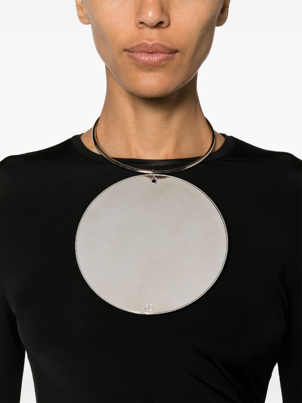 COURREGES Women Holistic Circle Lacquered Necklace - NOBLEMARS