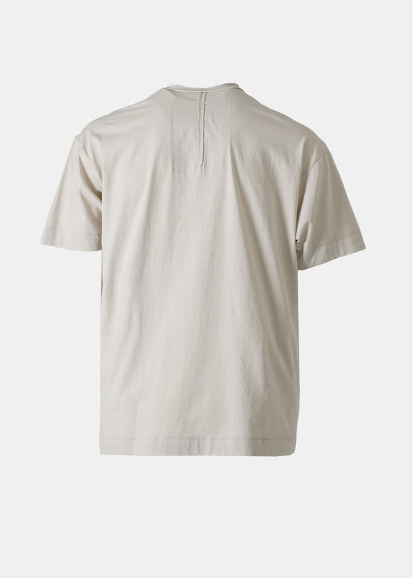 Ziggy Chen Beige Patchwork T-Shirt - NOBLEMARS