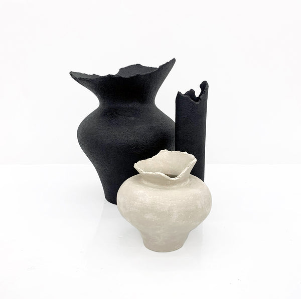 SHIN WON YOON White Stone Vase Small - NOBLEMARS