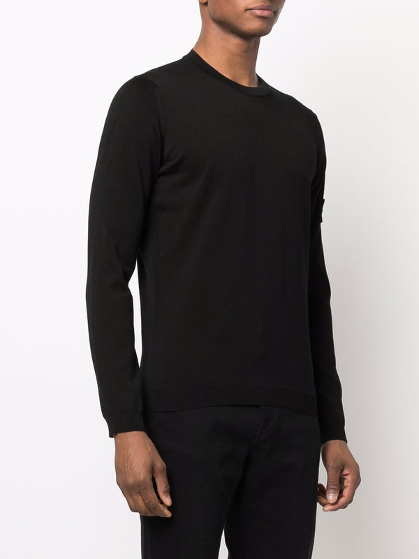 STONE ISLAND SHADOW PROJECT MEN SWEATER WITH SHOULDER PATCH LOGO - NOBLEMARS