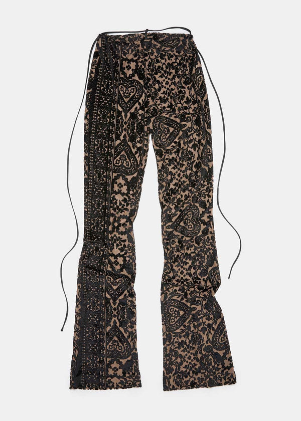Acne Studios Black & Brown Knit Jacquard Trousers - NOBLEMARS