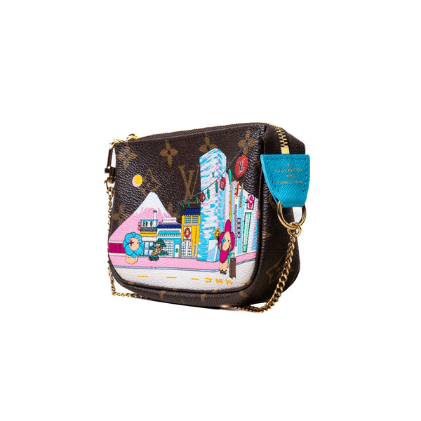 Louis Vuitton Brown Damier Ebene Canvas Limited Edition Vivienne Xmas  Pochette Accessoires Shoulder Bag