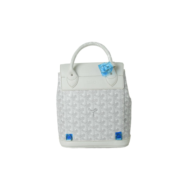 GOYARD Goyardine Calfskin Mini Alpin Backpack White 495427