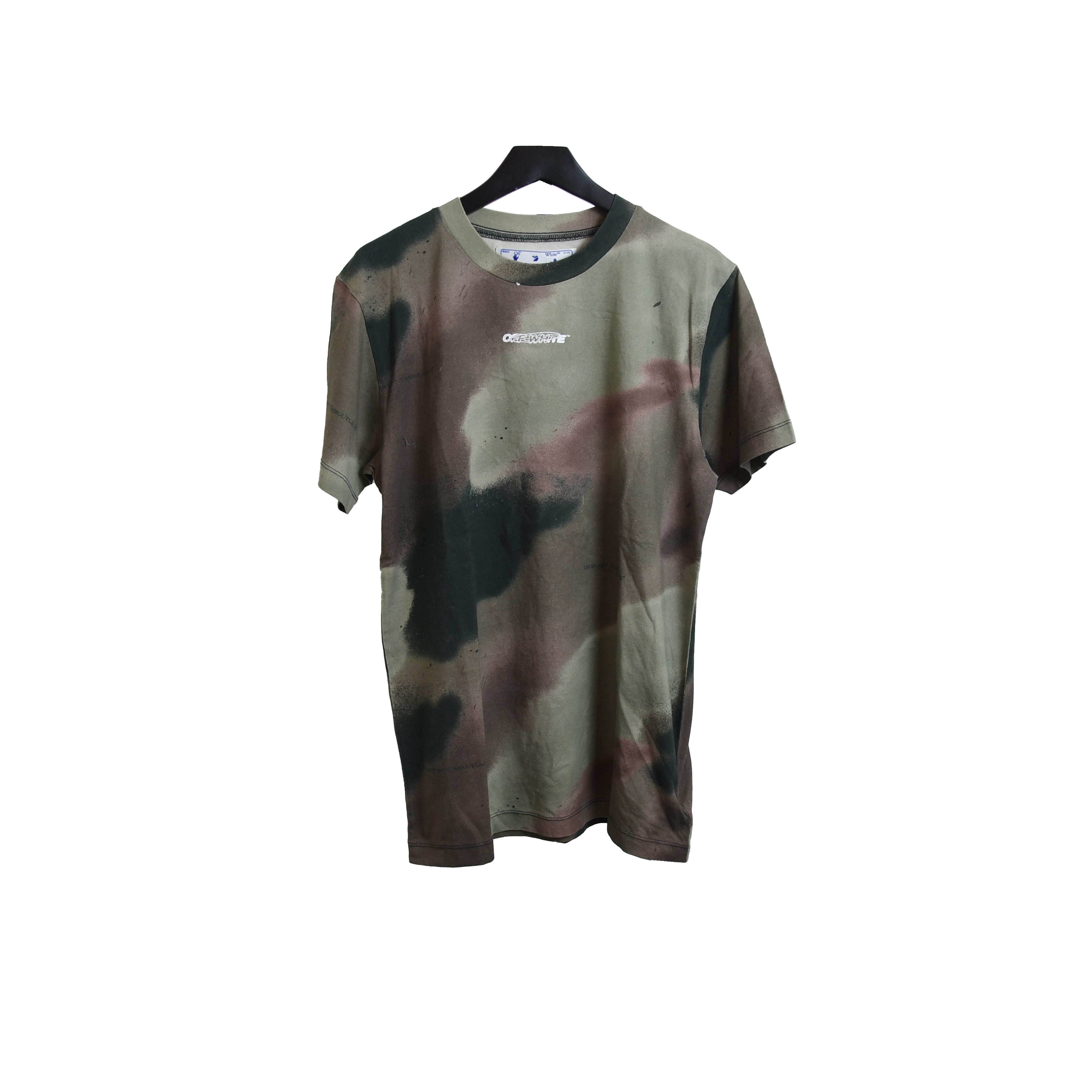 Off White Camo Barrel Work S S T Shirt Camo NOBLEMARS