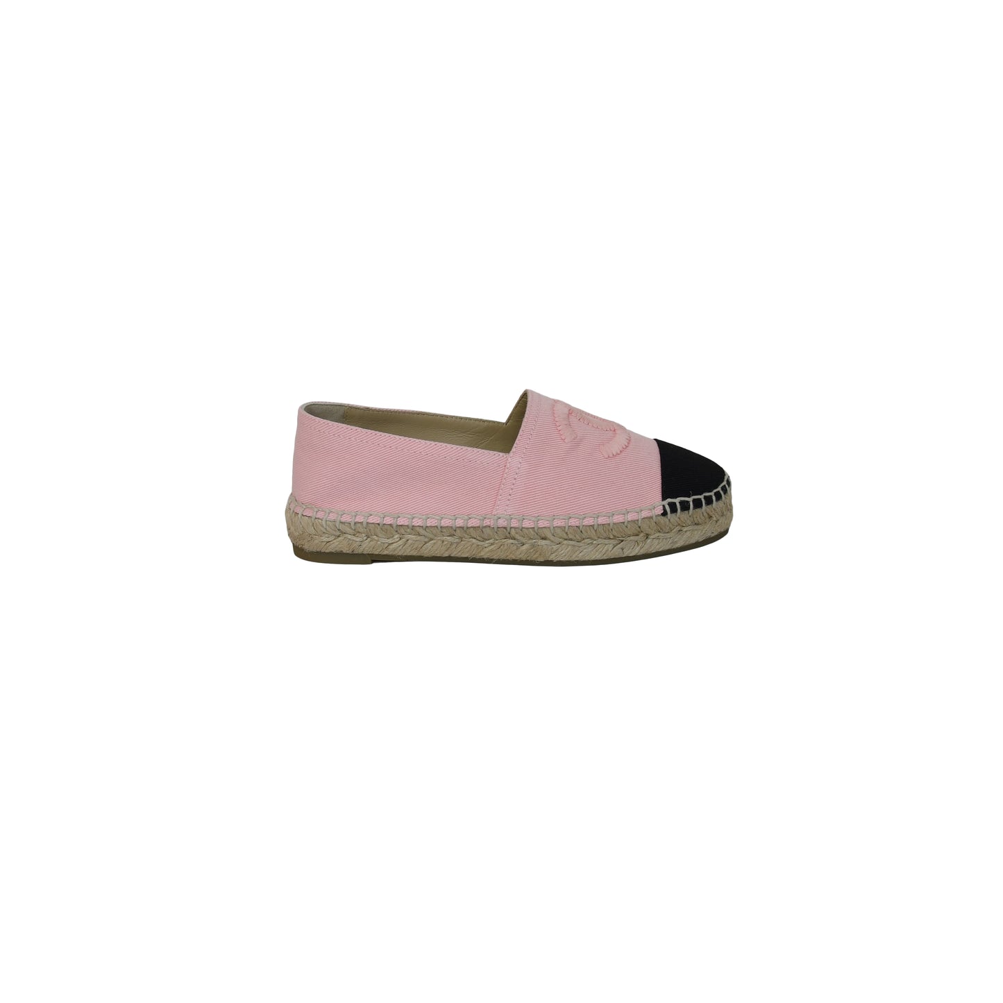 Chanel Denim Espadrilles Pink Black