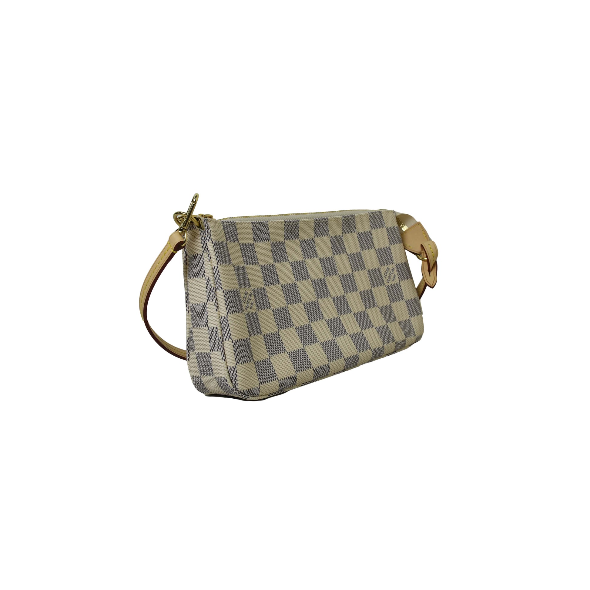 Louis Vuitton Pochette Accessories Damier Azur White - NOBLEMARS