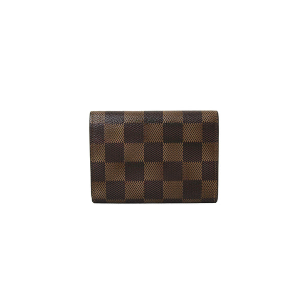 Louis Vuitton Brown, Pattern Print Damier Ebene Coated Canvas Rosalie Coin Purse w/ Tags