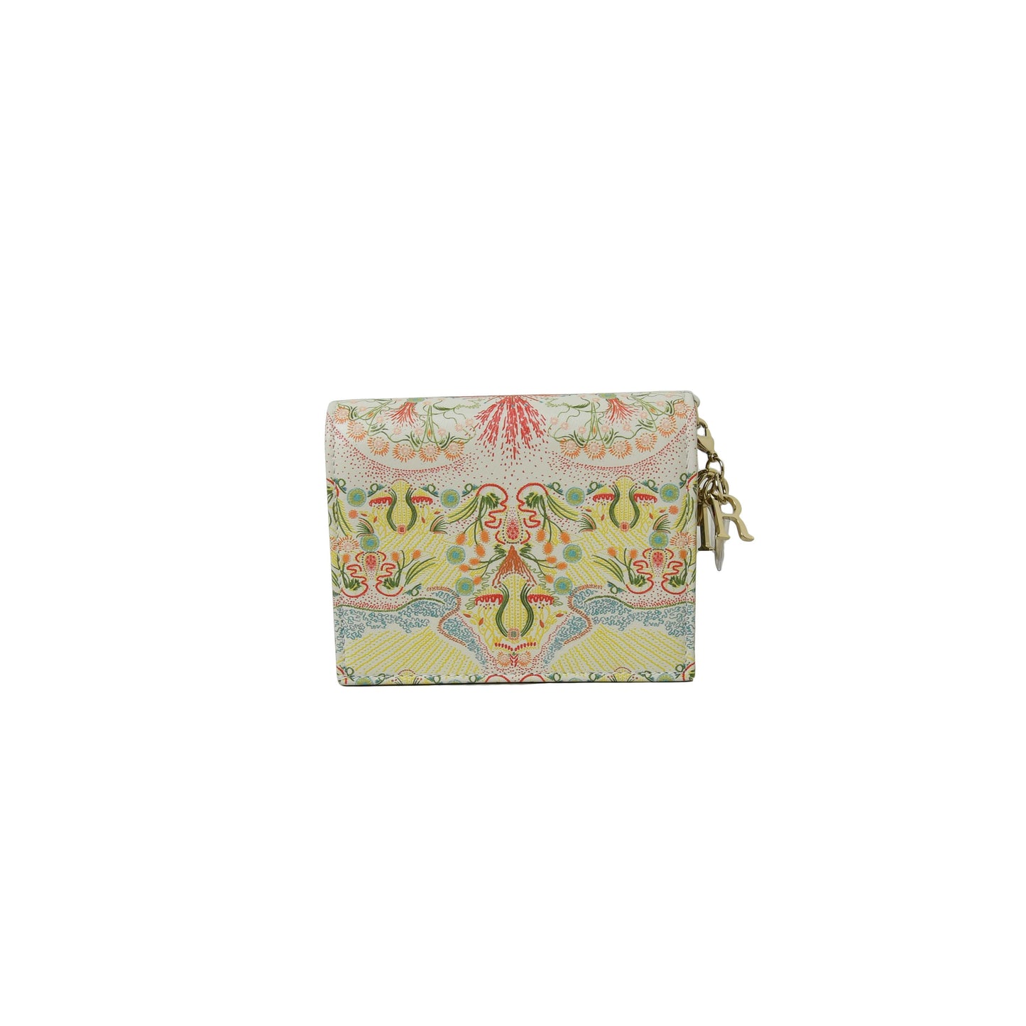 Dior Lady Dior Wallet Medium Calfskin Latte Multicolor - NOBLEMARS