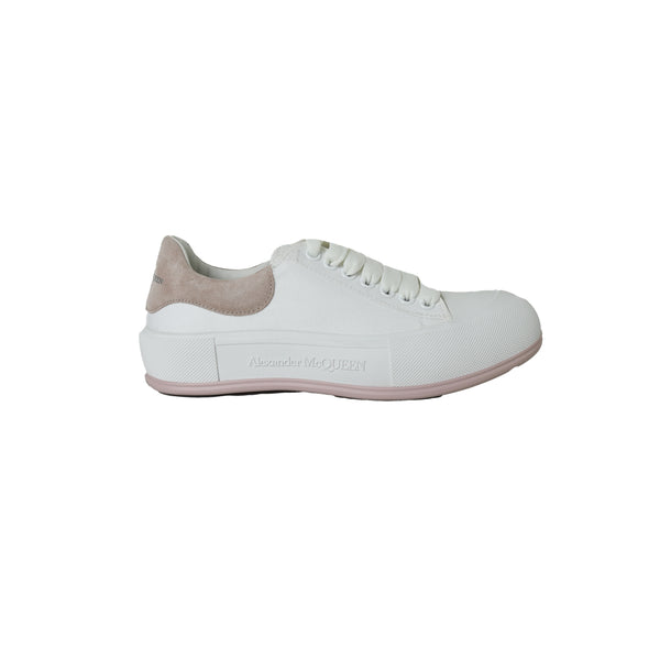 Alexander Mcqueen Tessuto Gomma Sneakers White Blossom - NOBLEMARS