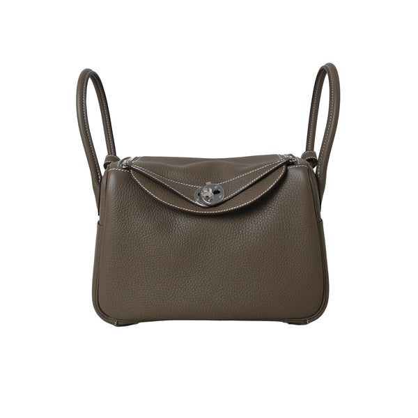 Hermes Lindy 26 Etoupe Clemence Palladium Hardware